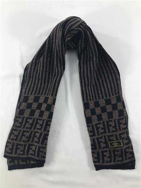 fendi headscarf|vintage fendi wool scarf.